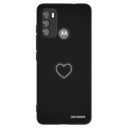 Fekete szilikon tok az alábbi mobiltelefonokra Motorola Edge 60 5G - Heart