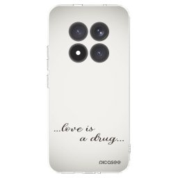 Átlátszó szilikon tok az alábbi mobiltelefonokra Xiaomi Redmi Note 15 Pro+ - Love is a drug