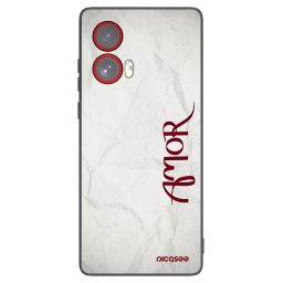 Fekete szilikon tok az alábbi mobiltelefonokra Motorola Edge 50 Fusion - Amor