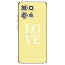 Fekete szilikon tok az alábbi mobiltelefonokra Motorola Moto G86 Power 5G - Love