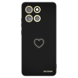Fekete szilikon tok az alábbi mobiltelefonokra Motorola Moto G86 Power 5G - Heart