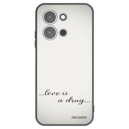 Fekete szilikon tok az alábbi mobiltelefonokra Xiaomi Redmi 15C 5G - Love is a drug