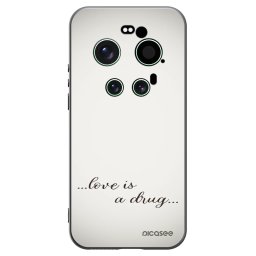Fekete szilikon tok az alábbi mobiltelefonokra Xiaomi 17 Ultra - Love is a drug
