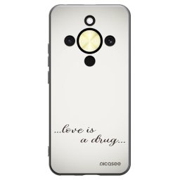 Fekete szilikon tok az alábbi mobiltelefonokra Honor Magic8 Lite 5G - Love is a drug