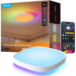 Govee RGBICWW Smart kerek mennyezeti lámpa 2400lm 30cm Matter