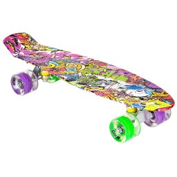 Pennyboard ENERO 56cm LED kerekekkel, VINTAGE
