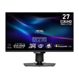 MSI Monitor GAMING MAG 274UPDF E16M Rapid IPS MiniLED 27" UHD 3840x2160, 0,5ms, 320/160Hz, DP, 2x HDMI, USB-C