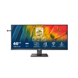 Philips IPS monitor 40" 40B1U5600, 3440x1440, 21:9, 500cd/m2, 4ms, DisplayPort/HDMI/USB-C, 120 Hz, hangszóró