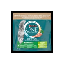 PURINA ONE INDOOR FORMULA Pulykában gazdag száraz macskaeledel 1,4kg