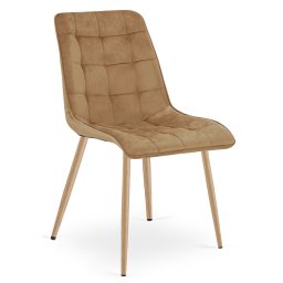 Barna SPLIT VELVET étkezőszék