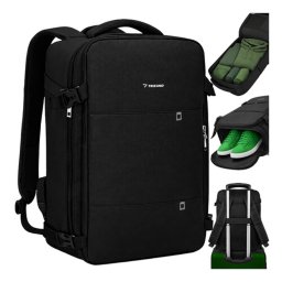 Trizand utazó hátizsák, 40x20x25 cm, USB port, fekete
