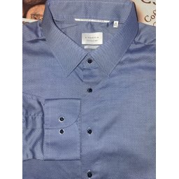Eterna Meisterhaft 1863 modern fit kék szőttes ing, 45
