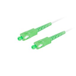 LANBERG optikai patch kábel SM SC/APC-SC/APC simplex 20m LSZH G657A2 átmérő 3mm, fehér színű