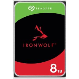 SEAGATE HDD 8TB IRONWOLF (NAS), 3.5", SATAIII, 5400 RPM, 256MB gyorsítótár, CMR