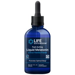 Life Extension Melatonin, folyékony, gyorsan ható, citrus-vanília, 3mg, 59 ml