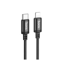 HOCO X89 adatkábel (Type-C - lightning, 27W, PD gyorstöltő, 200cm) FEKETE