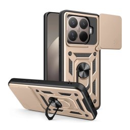 Defender szilikon telefonvédő (ütésállóság, tartógyűrű, kameravédő) ARANY