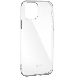 Apple iPhone 12 Pro Max, Szilikon tok, Jelly Case, Roar, átlátszó