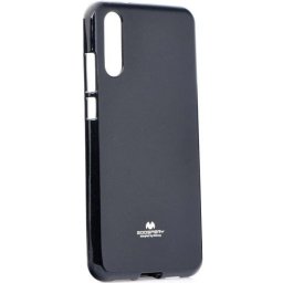 Apple iPhone 12 Pro Max, Szilikon tok, Mercury Goospery, csillámporos, fekete