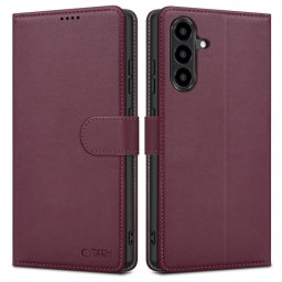 Tech-Protect Wallet Samsung Galaxy A27 flip / kinyitható tok, bordó