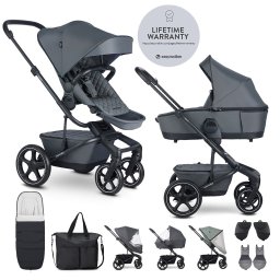EASYWALKER Kombinált babakocsi Harvey? Premium Mineral Grey XXL RWS