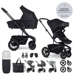 EASYWALKER Kombinált babakocsi Harvey? Midnight Black XXL AIR