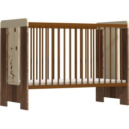 Faktum Makaó 120-as babaágy - Zsiráf mintával - juhar/szilva