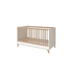 Faktum FLIP White & Oak 120-as babaágy - fehér