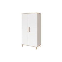 Faktum FLIP White & Oak 2 osztású szekrény (3 doboz) - fehér