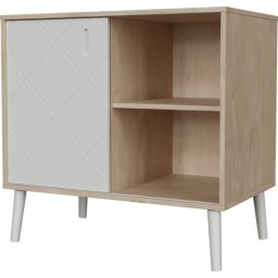 Faktum Peak Natural Oak and White Komód (2 doboz) - oak