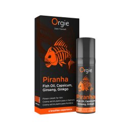 Orgie Piranha Power Cream - Stimuláló Krém Férfiaknak (15 ml)