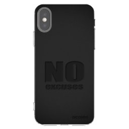 Átlátszó szilikon tok az alábbi mobiltelefonokra Apple iPhone X/XS - No Excuses