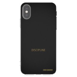 Átlátszó szilikon tok az alábbi mobiltelefonokra Apple iPhone X/XS - Discipline