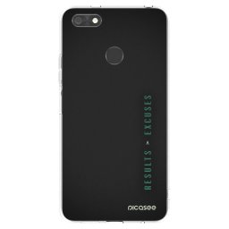 Átlátszó szilikon tok az alábbi mobiltelefonokra Huawei P9 Lite Mini - Results x Excuses