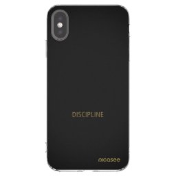 Átlátszó szilikon tok az alábbi mobiltelefonokra Apple iPhone XS Max - Discipline
