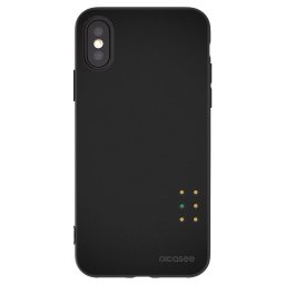 Fekete szilikon tok az alábbi mobiltelefonokra Apple iPhone X/XS - Pulse