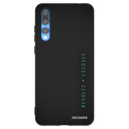 Fekete szilikon tok az alábbi mobiltelefonokra Huawei P20 Pro - Results x Excuses