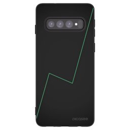 Fekete szilikon tok az alábbi mobiltelefonokra Samsung Galaxy S10 G973 - Consistency