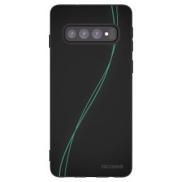 Fekete szilikon tok az alábbi mobiltelefonokra Samsung Galaxy S10 G973 - Be Different
