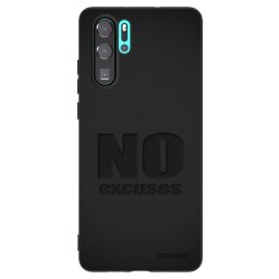 Fekete szilikon tok az alábbi mobiltelefonokra Huawei P30 Pro - No Excuses