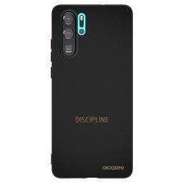 Fekete szilikon tok az alábbi mobiltelefonokra Huawei P30 Pro - Discipline