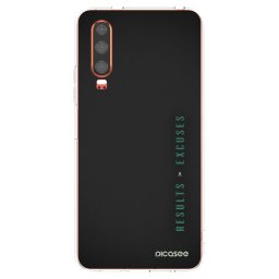 Átlátszó szilikon tok az alábbi mobiltelefonokra Huawei P30 - Results x Excuses