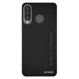 Átlátszó szilikon tok az alábbi mobiltelefonokra Huawei P30 Lite - Results x Excuses