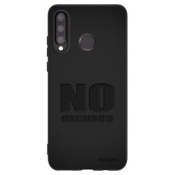 Fekete szilikon tok az alábbi mobiltelefonokra Huawei P30 Lite - No Excuses