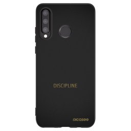 Fekete szilikon tok az alábbi mobiltelefonokra Huawei P30 Lite - Discipline