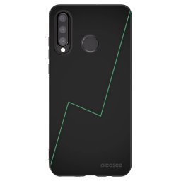 Fekete szilikon tok az alábbi mobiltelefonokra Huawei P30 Lite - Consistency