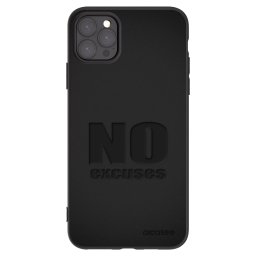 Fekete szilikon tok az alábbi mobiltelefonokra Apple iPhone 11 Pro Max - No Excuses