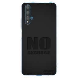 Átlátszó szilikon tok az alábbi mobiltelefonokra Huawei Nova 5T - No Excuses