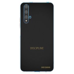Átlátszó szilikon tok az alábbi mobiltelefonokra Huawei Nova 5T - Discipline