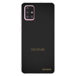 Átlátszó szilikon tok az alábbi mobiltelefonokra Samsung Galaxy A71 A715F - Discipline